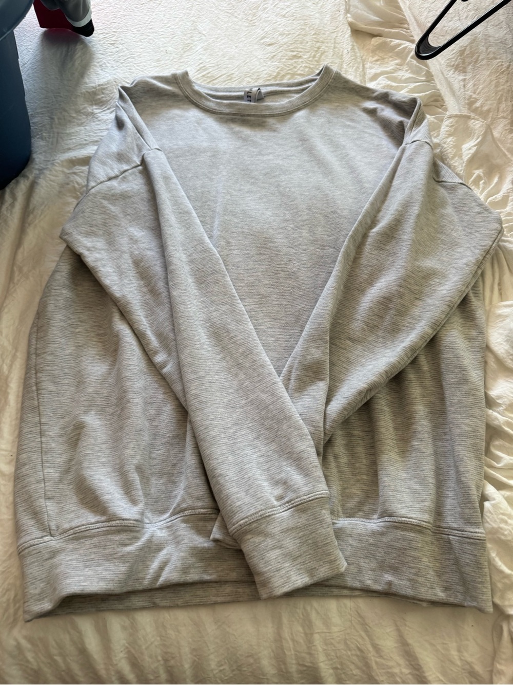 Athleta Women's V-Neck Sweater in Light Heather Gray